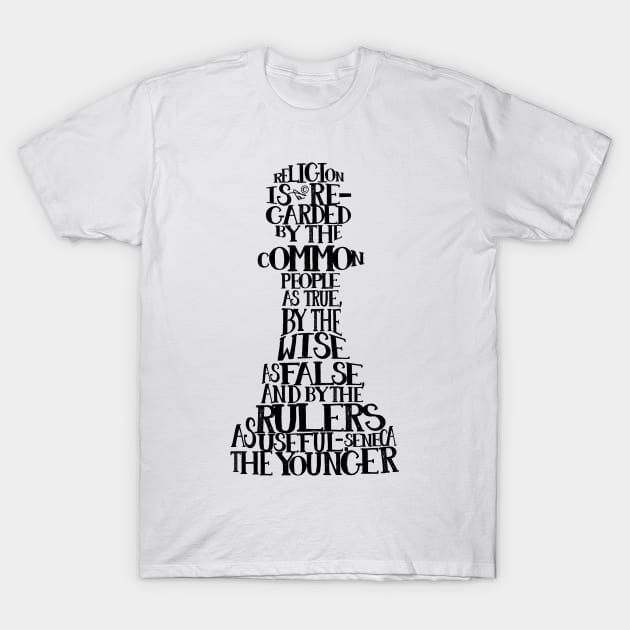 SENECA PAWNS quote-cloud by Tai's Tees T-Shirt by TaizTeez